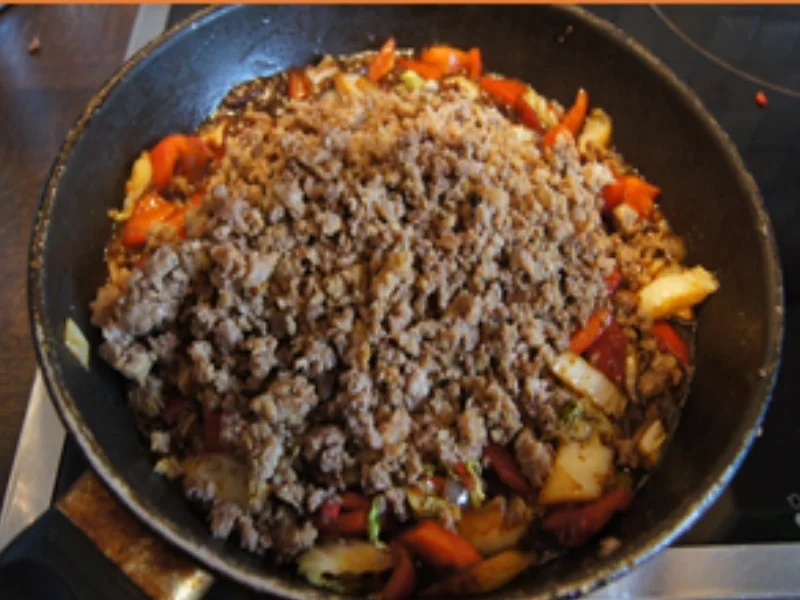 Paprika-Chinakohl-Hack-Pfanne - Rezept - Bild Nr. 16055