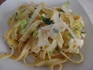 Tagliatelle mit Lauch-Petersilien-Carbonara - Rezept - Bild Nr. 16044