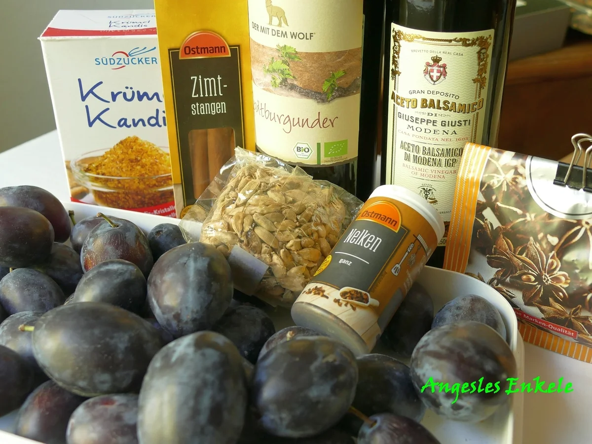 Zwetschgen in Rotwein und Balsamico - Rezept - Bild Nr. 2