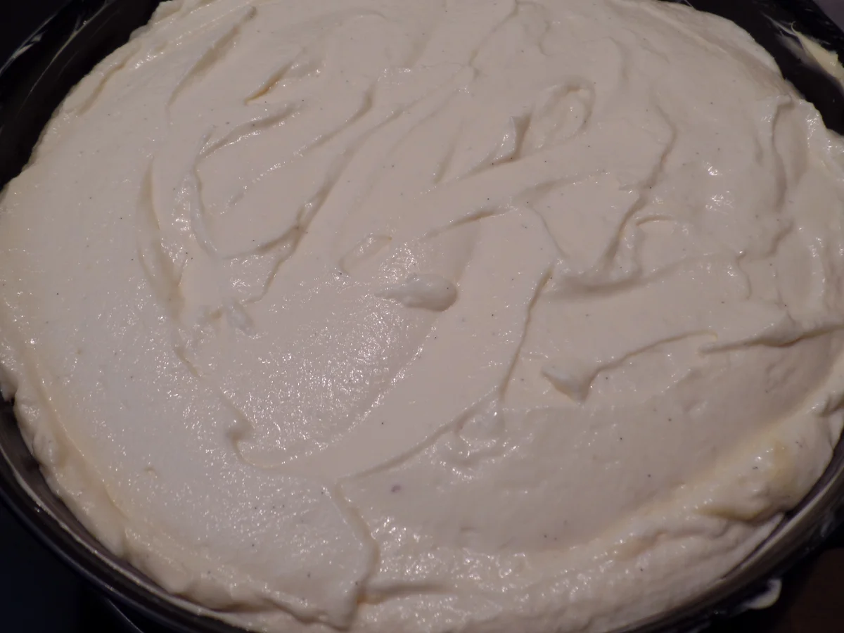 Käsekuchen ohne Boden mit Blaubeer-Püree - Rezept - Bild Nr. 16053