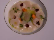 Jakobsmuschel Ceviche, gepickeltes Gemüse und Zwiebelkaviar - Rezept - Bild Nr. 16044