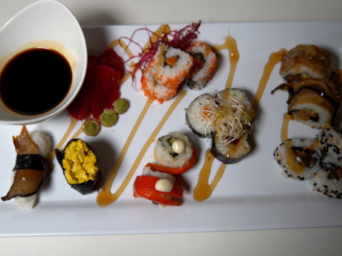 Sushi ohne Fisch mit exotischem Salat - von Das perfekte Dinner