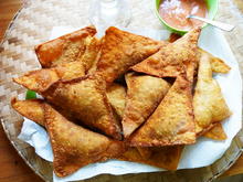 Frittierte Won Ton mit Hühnerfleischfüllung - Rezept - Bild Nr. 16049