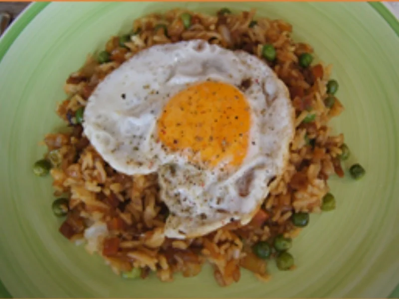 Rezept: Gemüsebratreis mit Spiegelei Bild Nr. 16049 Gemüsebratreis mit Spiegelei - Rezept - Bild Nr. 16049