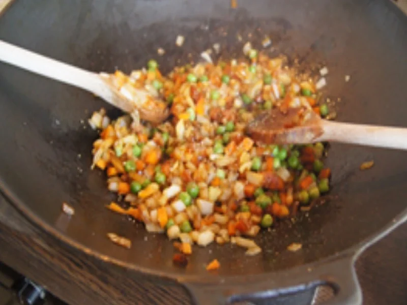 Rezept: Gemüsebratreis mit Spiegelei Bild Nr. 16054 Gemüsebratreis mit Spiegelei - Rezept - Bild Nr. 16054