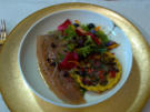 Gebeizter Saibling mit Gemüsequiche und Salat - Rezept - Bild Nr. 2