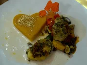 Überbackener Seeteufel mit Kohlrabi-Püree und Champagnersauce - Rezept - Bild Nr. 16049