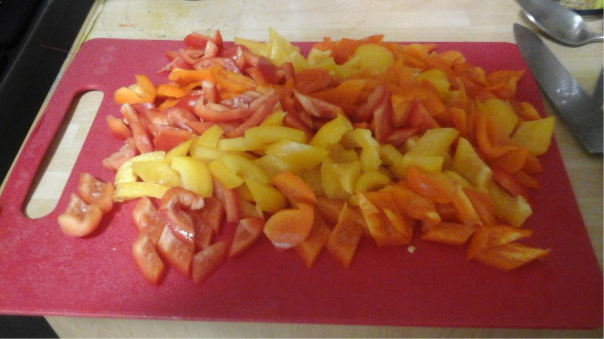 Hähnchenbrustfilet-Curry mit Gemüsemix, Honigkarotten und Drillingen - Rezept - Bild Nr. 7