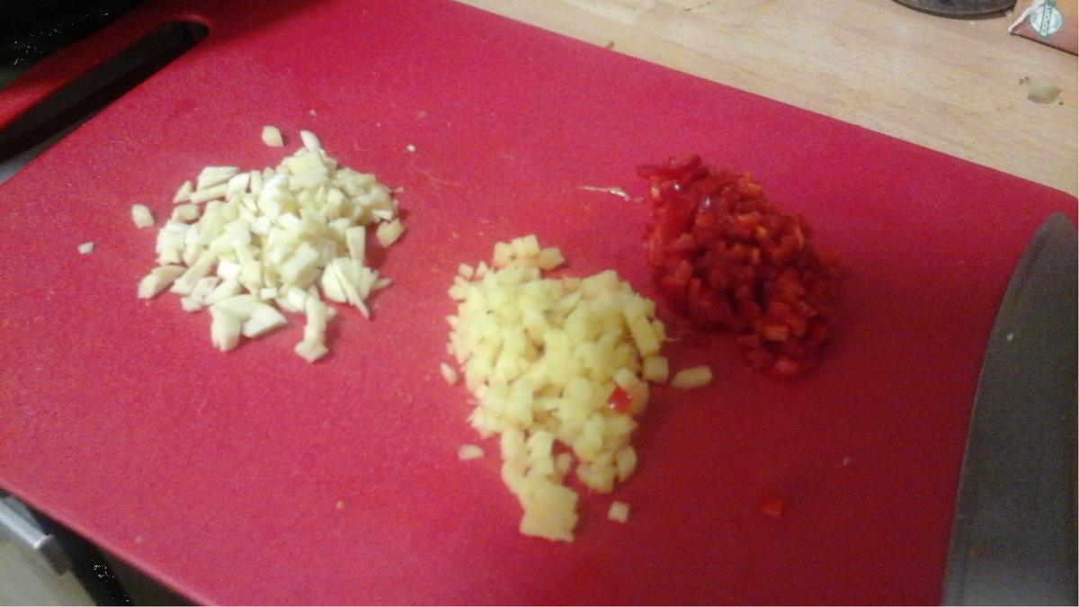 Hähnchenbrustfilet-Curry mit Gemüsemix, Honigkarotten und Drillingen - Rezept - Bild Nr. 10