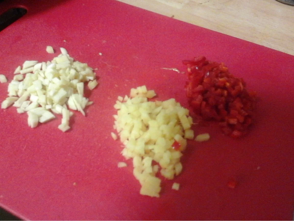 Hähnchenbrustfilet-Curry mit Gemüsemix, Honigkarotten und Drillingen - Rezept - Bild Nr. 10