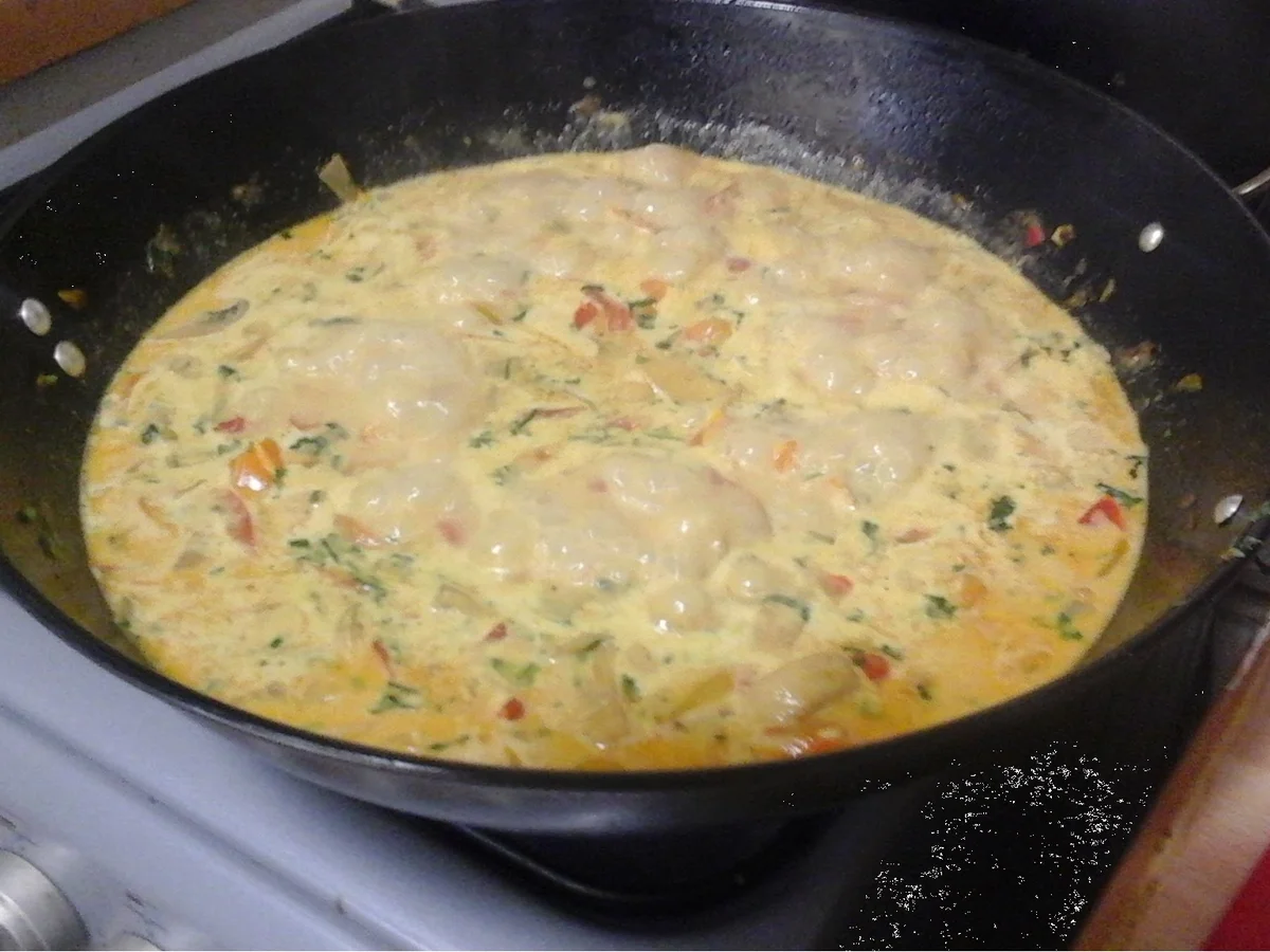 Hähnchenbrustfilet-Curry mit Gemüsemix, Honigkarotten und Drillingen - Rezept - Bild Nr. 14