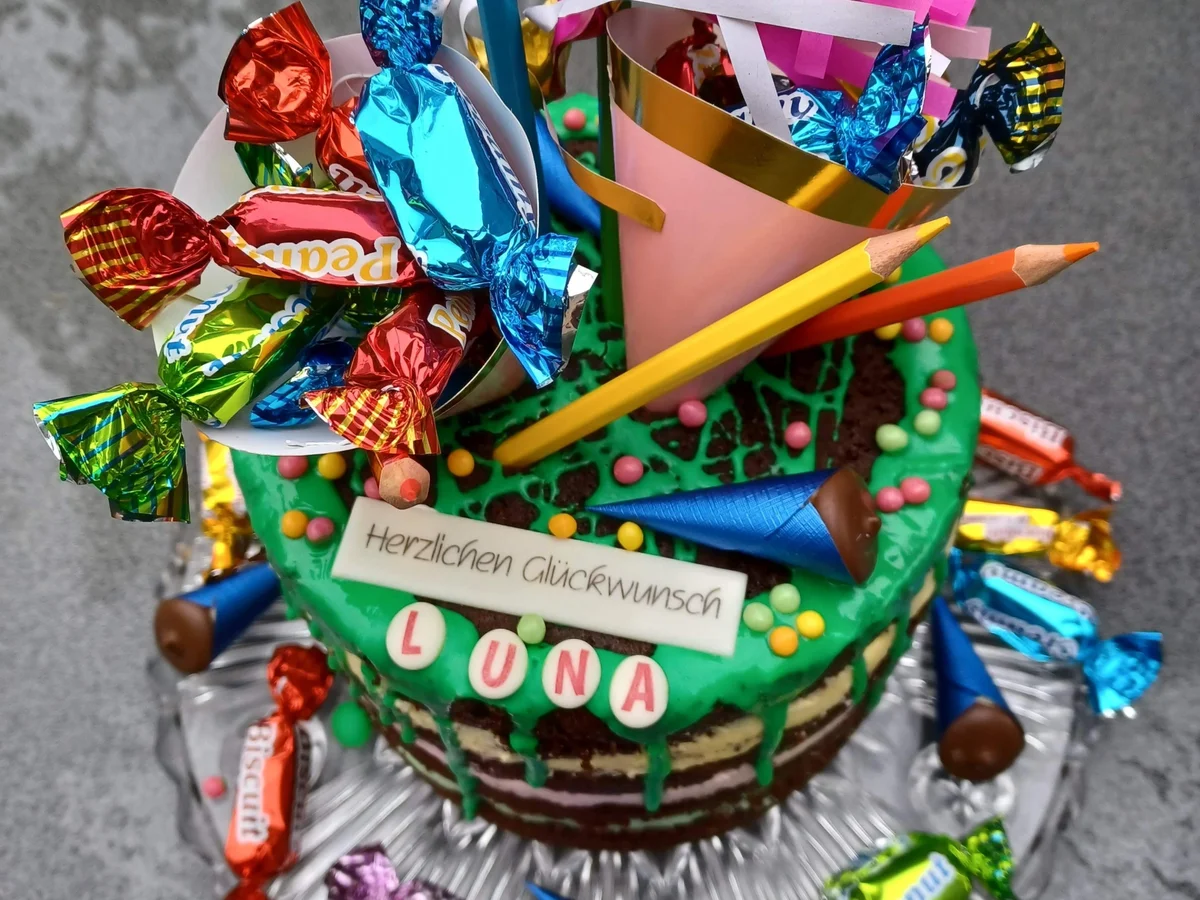 Torte zur Einschulung zur kochbar Challenge August 2022 - Rezept - Bild Nr. 3