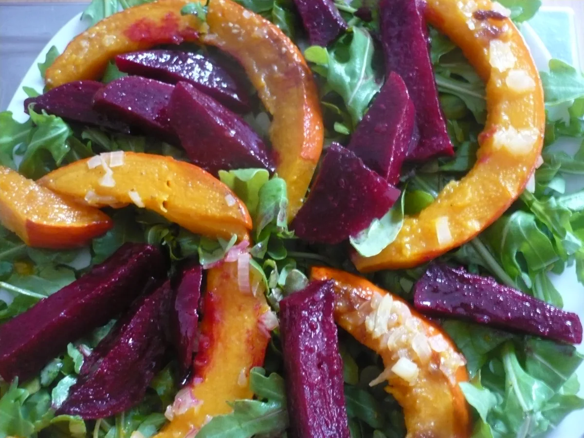 Rezept: Kürbis - Rote - Bete - Salat Bild Nr. 16071 Kürbis - Rote - Bete - Salat - Rezept - Bild Nr. 16071