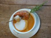 Krustentiercappuccino mit Garnele und Jakobsmuschel - Rezept - Bild Nr. 16067