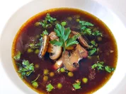 Waldpilz-Consommé auf Champignon-Royale - Rezept - Bild Nr. 16067
