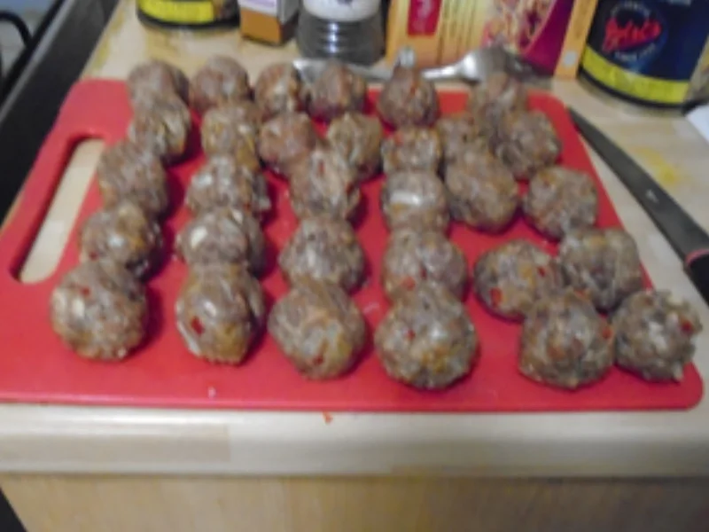 Biryani mit Hähnchenbrustfilet und Rindermettbällchen - Rezept - Bild Nr. 16103