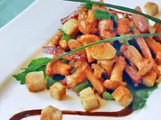 Marinierte Pfifferlinge mit Tiroler Speck und Croûtons - Rezept - Bild Nr. 16089