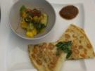 Mango-Avocado Salat und Quesadilla mit gegrilltem Hühnchen und Pilzen - Rezept - Bild Nr. 16095