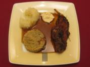 Hosnbrodn, griene Kließ un Sauerkraut - Rezept