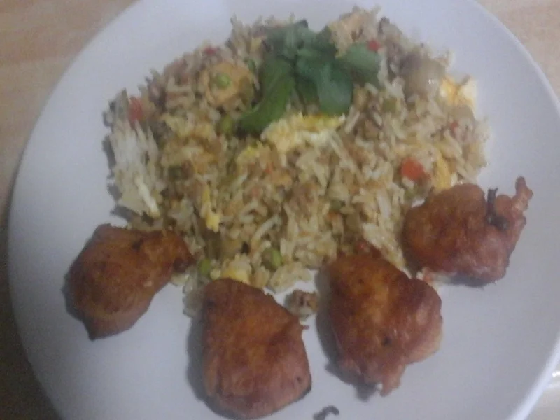 Biryani Spezial mit ausgebackenen Hähnchenbrustfiletwürfeln - Rezept - Bild Nr. 16095