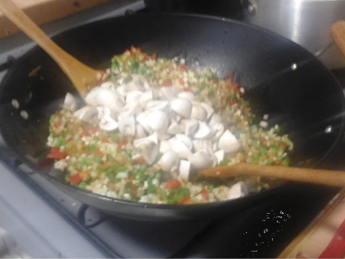 Biryani Spezial mit ausgebackenen Hähnchenbrustfiletwürfeln - Rezept - Bild Nr. 16113