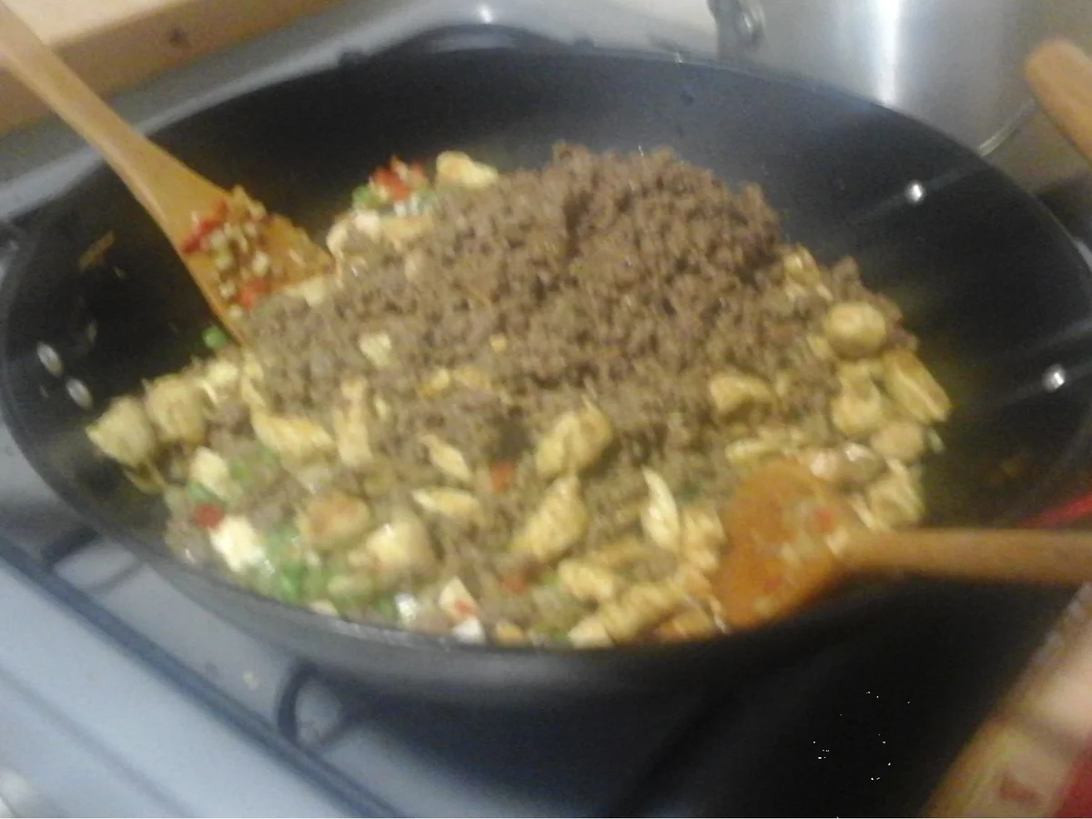 Biryani Spezial mit ausgebackenen Hähnchenbrustfiletwürfeln - Rezept - Bild Nr. 16114