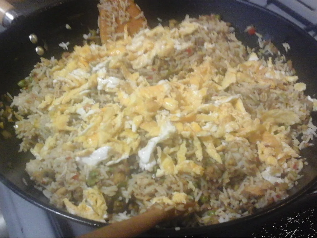 Biryani Spezial mit ausgebackenen Hähnchenbrustfiletwürfeln - Rezept - Bild Nr. 16117