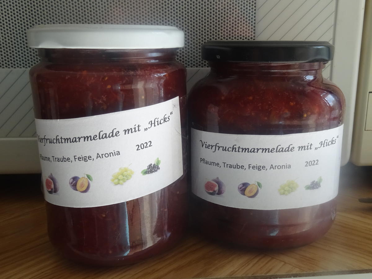 Vierfruchtmarmelade mit &amp;quot;Hicks&amp;quot; - Rezept - kochbar.de