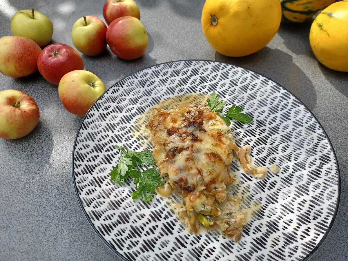 Zwiebel - Sahne - Schnitzel überbacken - Rezept - Bild Nr. 16117