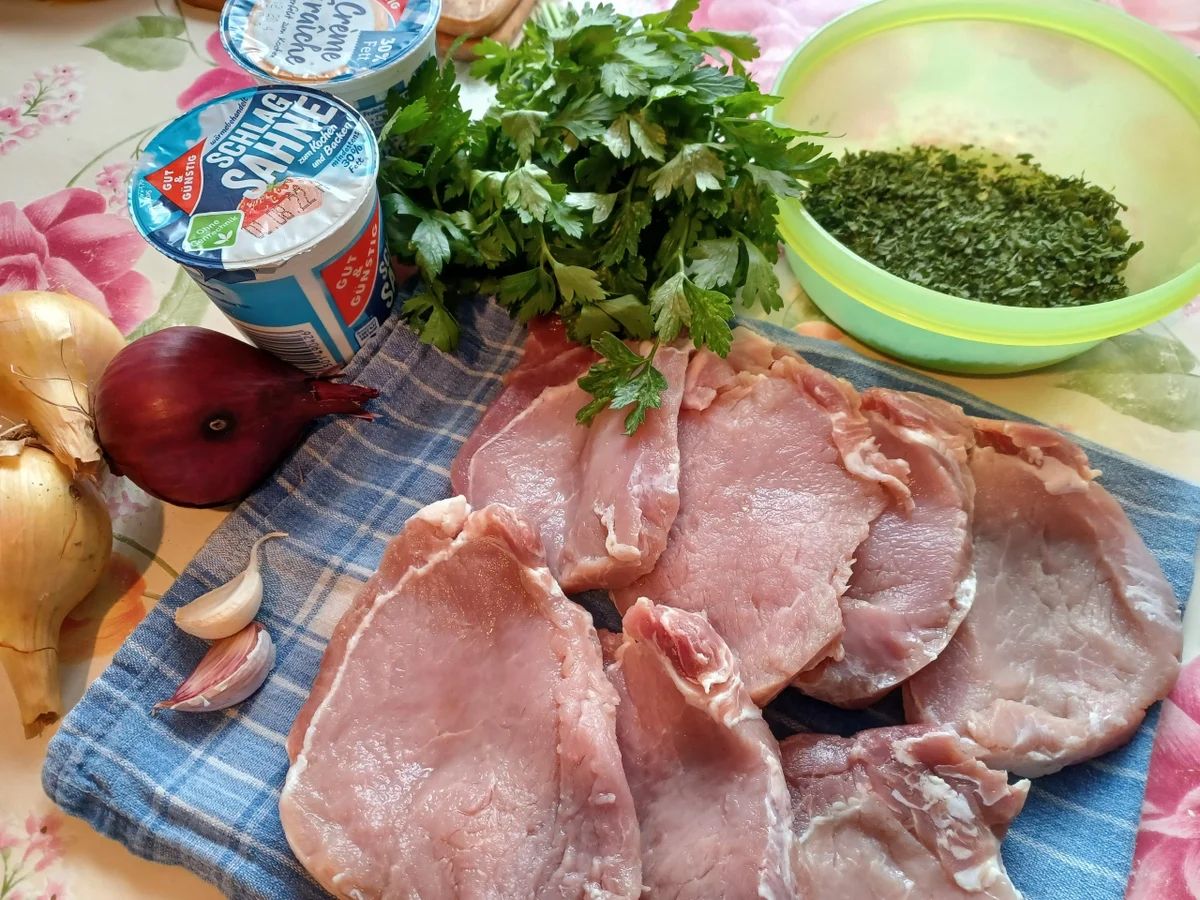 Zwiebel - Sahne - Schnitzel überbacken - Rezept - Bild Nr. 16118