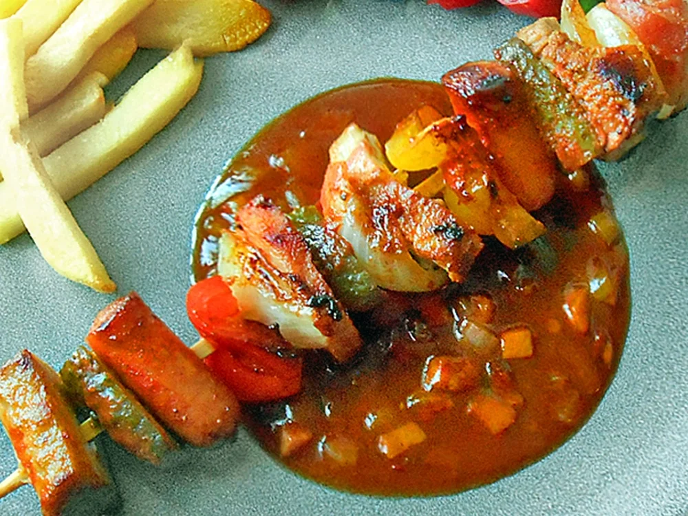 Mein Schaschlik von allerlei Schwein - Rezept - Bild Nr. 16116