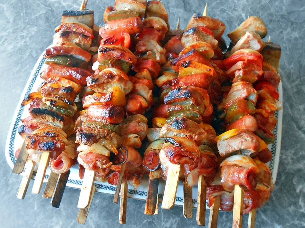 Mein Schaschlik von allerlei Schwein - Rezept - Bild Nr. 16120