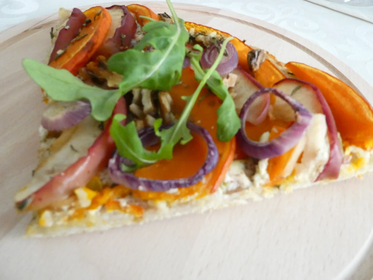 Rezept: Flammkuchen mit Kürbis und Apfel Bild Nr. 16132 Flammkuchen mit Kürbis und Apfel - Rezept - Bild Nr. 16132