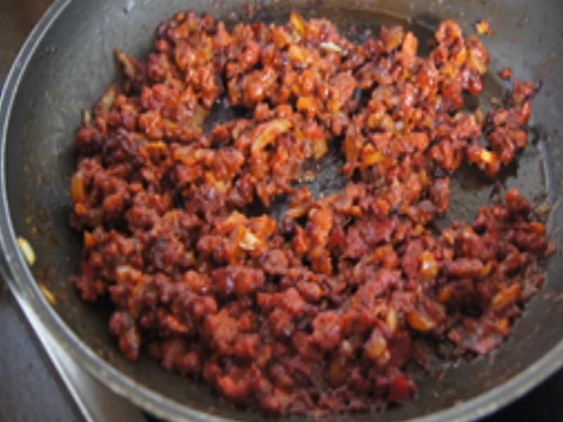 Rezept: Hackfleischpfanne mit Blumenkohl und Pellkartoffel-Drillingen Bild Nr. 7 Hackfleischpfanne mit Blumenkohl und Pellkartoffel-Drillingen - Rezept - Bild Nr. 7