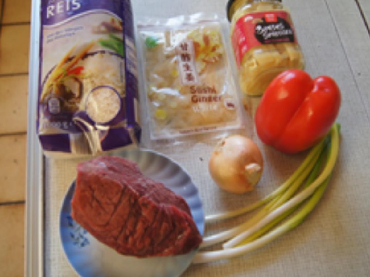 Rindfleisch-Wok mit Gemüsemix und Curry-Basmatireis - Rezept - Bild Nr. 3
