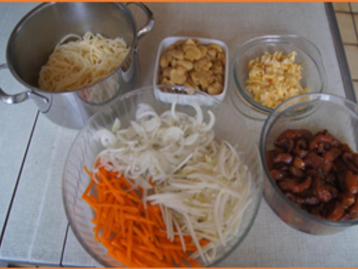 Mie-Nudeln mit Schweinefilet, Gemüse und Ei - einfach - von MausVoh