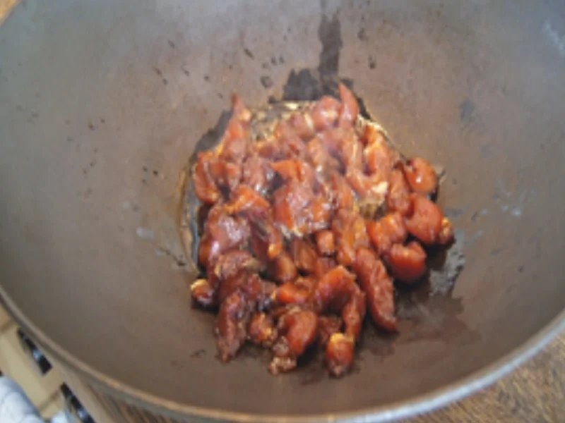 Mie-Nudeln mit Schweinefilet, Gemüse und Ei - Rezept - Bild Nr. 16141