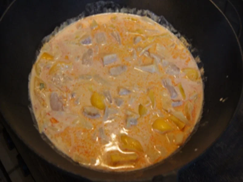 Gelbes Fisch-Curry mit Basmatireis - Rezept - Bild Nr. 7