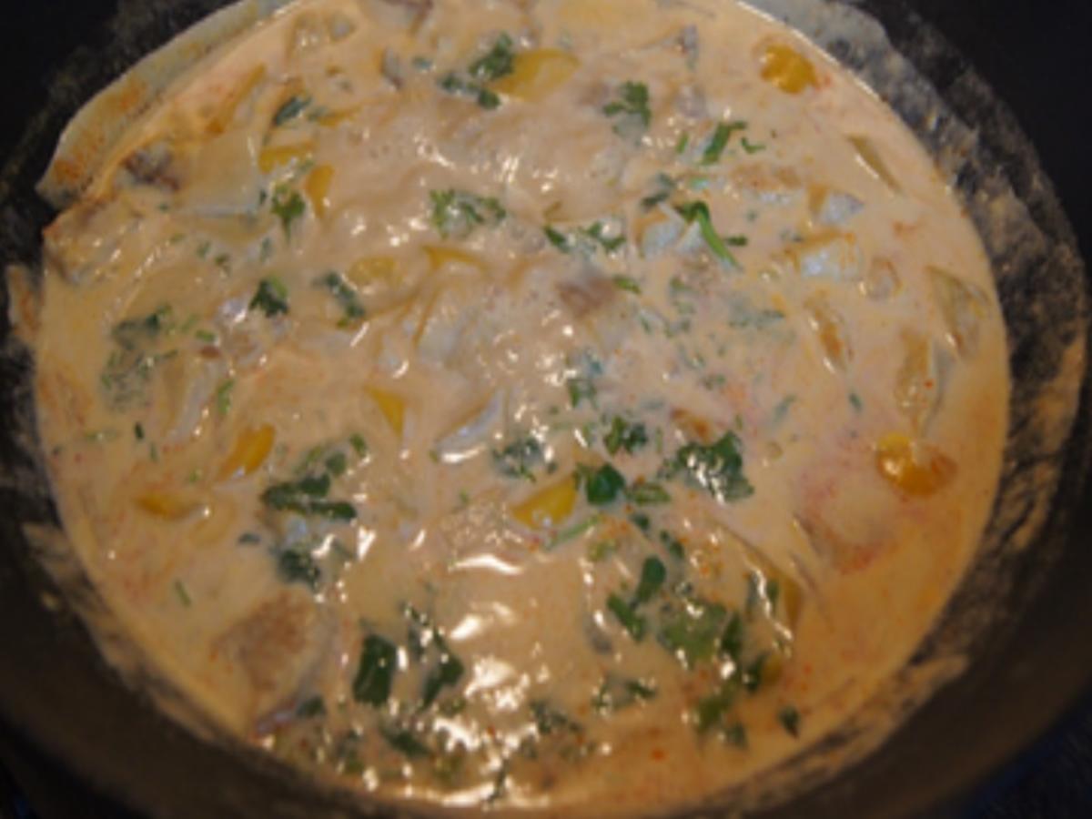Gelbes Fisch-Curry mit Basmatireis - Rezept - Bild Nr. 9