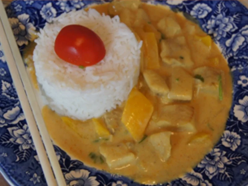 Gelbes Fisch-Curry mit Basmatireis - Rezept - Bild Nr. 12