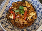 Mie-Nudeln mit Gemüsemix und Eierstreifen - Rezept - Bild Nr. 16167