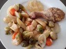 Hähnchenkeulen mit Ofengemüse - Rezept - Bild Nr. 16183