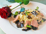 Fettuccine mit Trüffelcarpaccio und Entenleber - Rezept - Bild Nr. 2