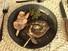 Pinwheels mit Garnelenspießen und frischem Chimichurri - Rezept - Bild Nr. 16168