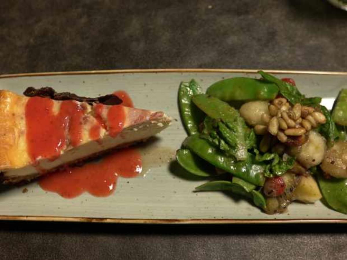 Warmer Obstsalat mit Bacon Schoko Chip und Strawberry Cheesecake ...
