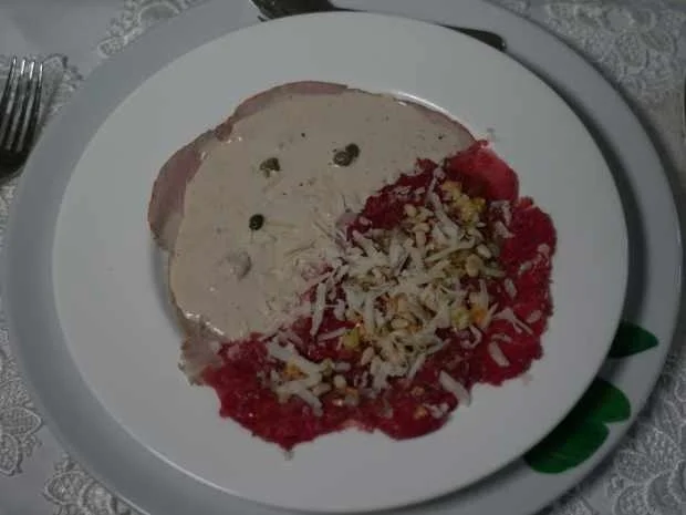 Rezept: Carpaccio vom Rind mit Vitello Tonnato Bild Nr. 2 Carpaccio vom Rind mit Vitello Tonnato - Rezept - Bild Nr. 2