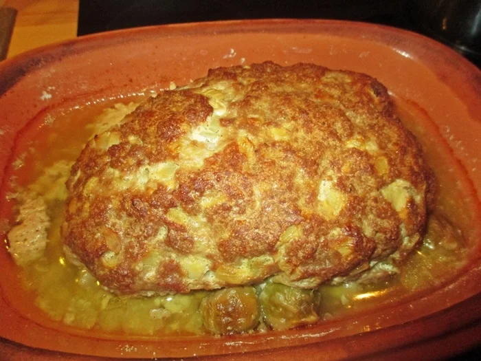 Hackbraten auf einem Rosenkohlbett - Rezept - Bild Nr. 4