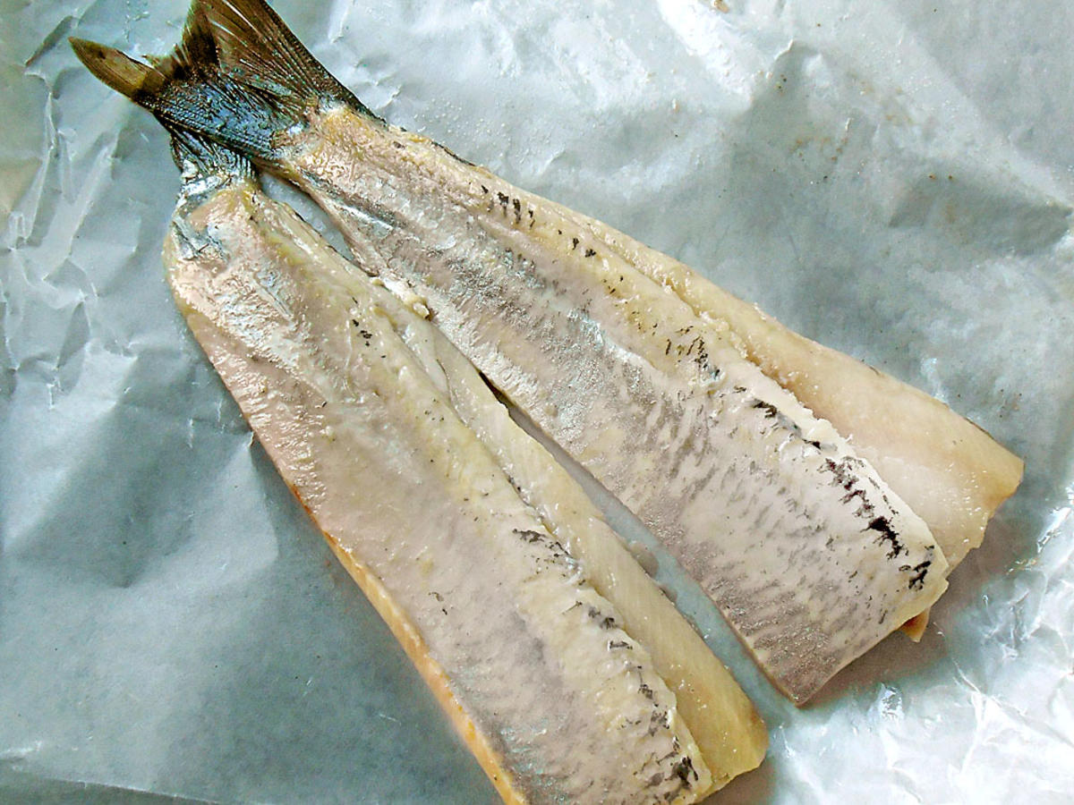 Gebratene Matjesfilets mit Meerrettichbutter - einfach - 158 kcal/100g