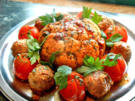 Fleischbällchen mit geschmorten Blumenkohl und Lorbeer-Tomaten - Rezept - Bild Nr. 2