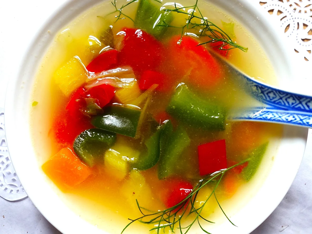Rezept: Klare Gemüsesuppe ala Delicio Bild Nr. 2 Klare Gemüsesuppe ala Delicio - Rezept - Bild Nr. 2
